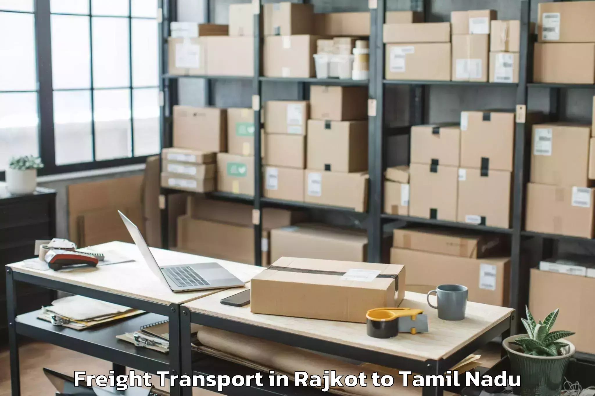 Get Rajkot to Kadaladi Freight Transport